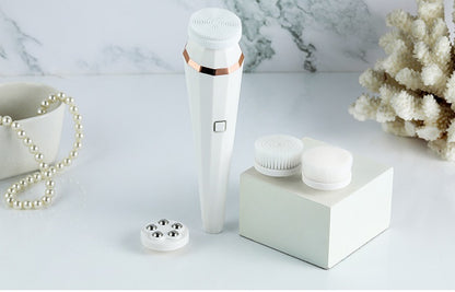 4 In 1 USB Rechargeable Facial Cleansing Brush